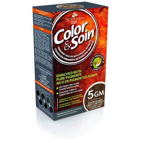 Color&Soin, permanentna barva za lase 5GM - cappucino svetlo rjava