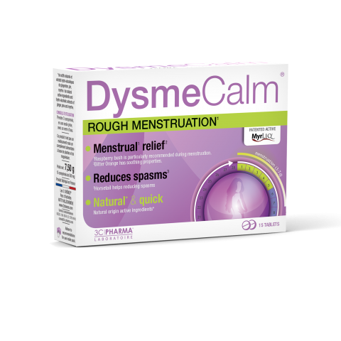 Dysmecalm, prehransko dopolnilo pri bolečih menstruacijah, 15 tablet