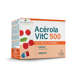 Acerola 500, prehransko dopolnilo s C vitaminom, 24 pastil