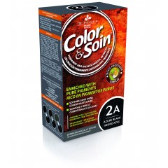 Color&Soin, permanentna barva za lase 2A - azurno črna