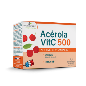 Acerola 500, prehransko dopolnilo s C vitaminom, 24 pastil