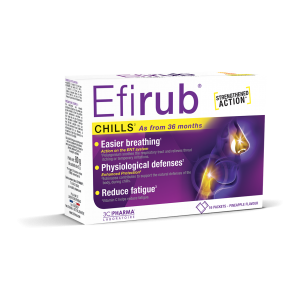 Efirub® - prehransko dopolnilo pri gripi in prehladih*, 16 praškov